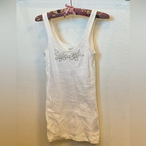 Abercrombie Fitch Sparkle tank top White XL